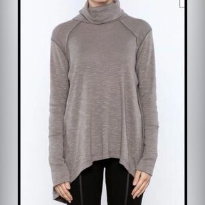 Free People We The Free Thermal High Low Turtleneck Size XS